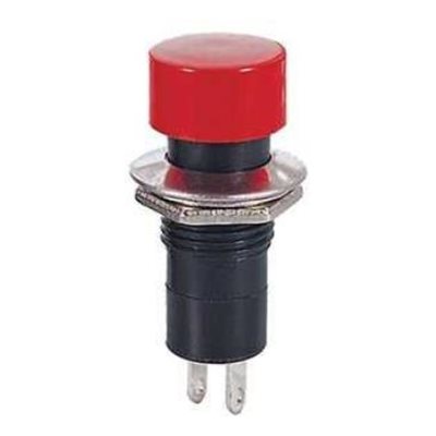 PUSH BUTON ON / OFF SPST 3A RONDE ROUGE