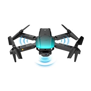 Drone avec boîte et sac, double objectif 4K (3 batteries)