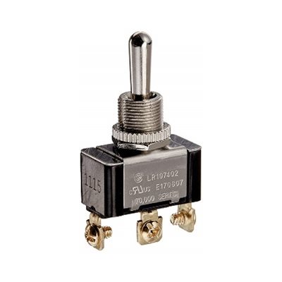 TOGGLE SWITCH ON / OFF / ON SPDT 20A VIS