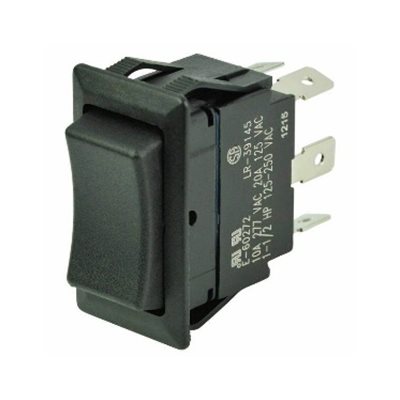 ROCKER SWITCH ON / OFF / ON DPDT 15A QUICK