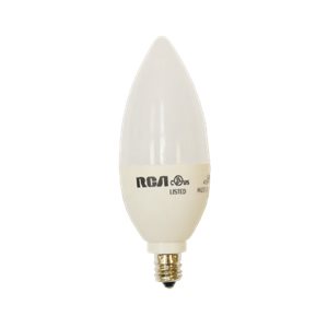 Ampoule chandelle DEL WW 120V (4.5W=45W) 320 lumens